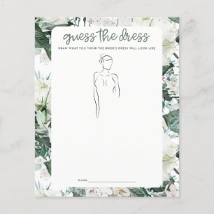 Guess the Dress Bridal Shower Game