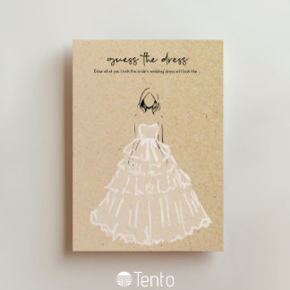 Guess The Dress - Bridal Shower Game Invitation