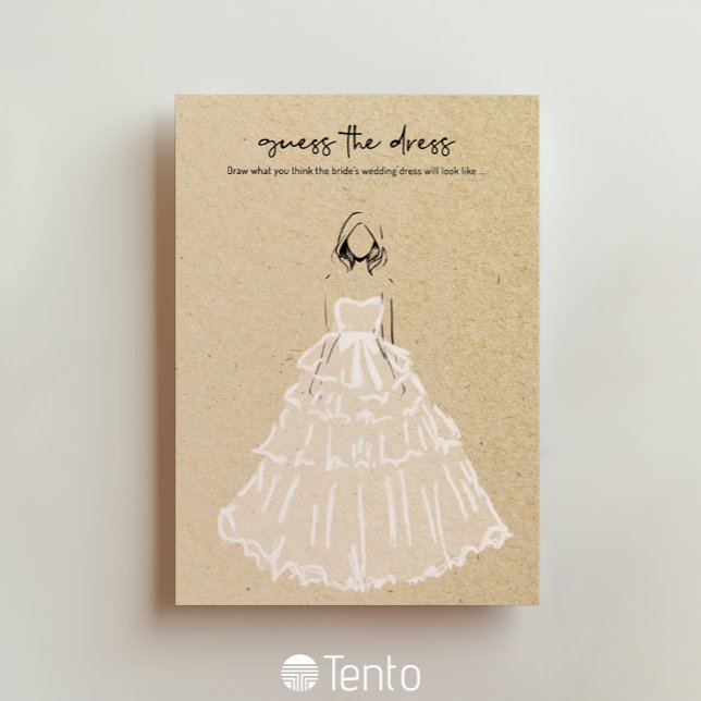Guess The Dress - Bridal Shower Game Invitation (Creator Uploaded)