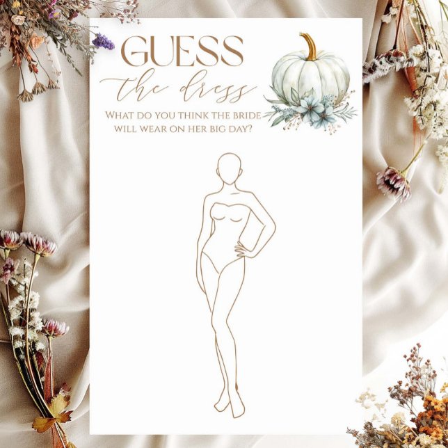 Guess The Dress Fall Bridal Game (Creator Uploaded)