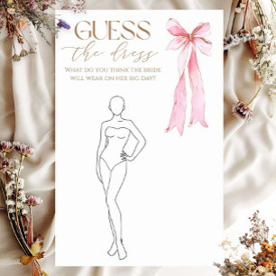 Guess The Dress She's Tying The Knot Bridal Game