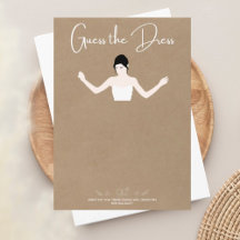 Guess the dress , sketch the dress card