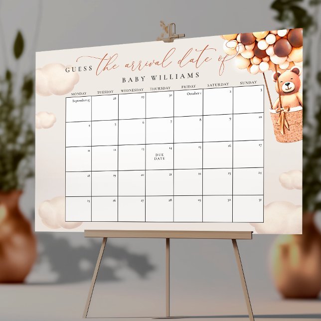 Guess The Due Date Calendar Poster (Creator Uploaded)