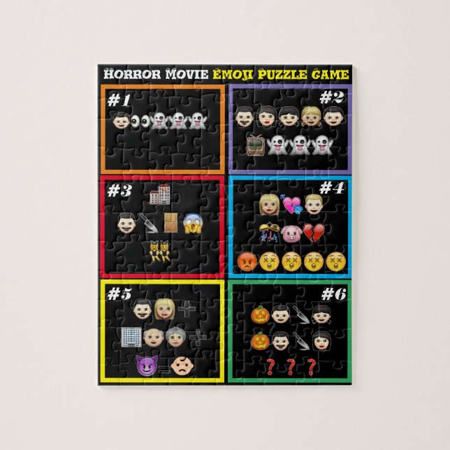 Guess the Horror Movie Emoji Puzzle Game (Vertical)