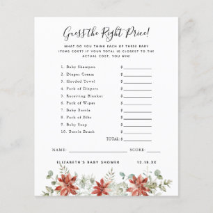 Guess The Price   Baby Shower Game