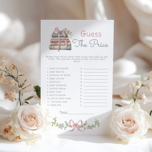 Guess the Price Storybook Baby Shower game