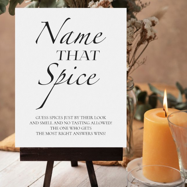 Guess The Spice Bridal Shower Game Sign (Creator Uploaded)