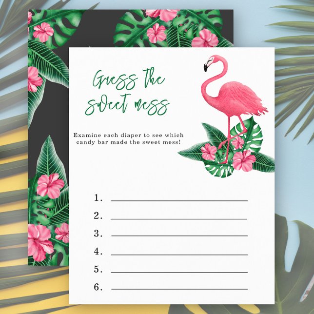 Guess the sweet mess - aloha baby shower game (Creator Uploaded)