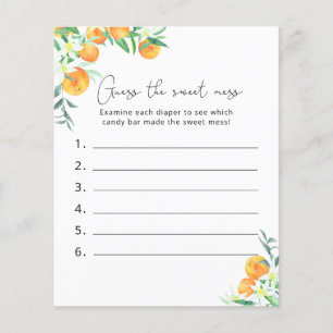 Guess the Sweet Mess - Baby Shower Game