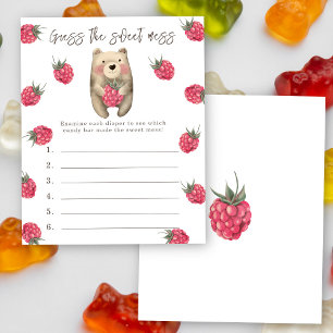 Guess the sweet mess - bear baby shower game