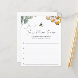 Guess the Sweet Mess Bee Baby Shower