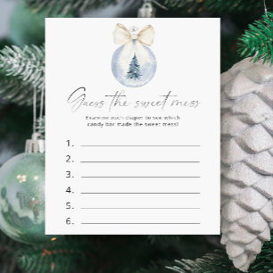 Guess the Sweet Mess - Winter Baby Shower Game