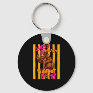 Guess what bigfoot butt funny sasquatch squatch key ring