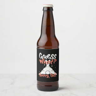 Guess What Bunny Rabbit Beer Bottle Label