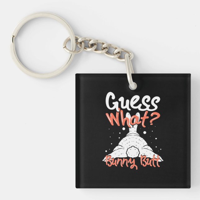 Guess What Bunny Rabbit Key Ring (Front)