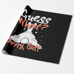 Guess What Bunny Rabbit Wrapping Paper