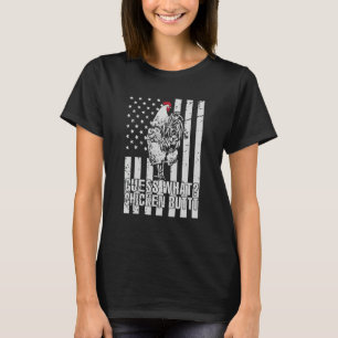 Guess What Chicken Butt  Chicken Joke Retro Vintag T-Shirt