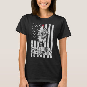 Guess What Chicken Butt  Chicken Joke Retro Vintag T-Shirt