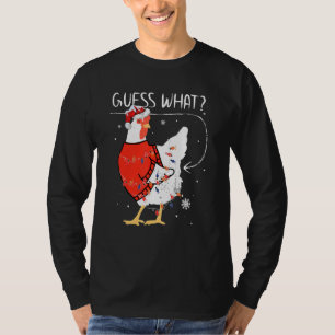 Guess What Chicken Butt Christmas Sweater Men Wom