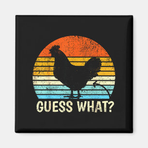 Guess What_ Chicken Butt! Farm Joke Funny Chickens Magnet