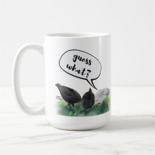 Guess What? Chicken Butt Stylised Chickens & Joke Coffee Mug