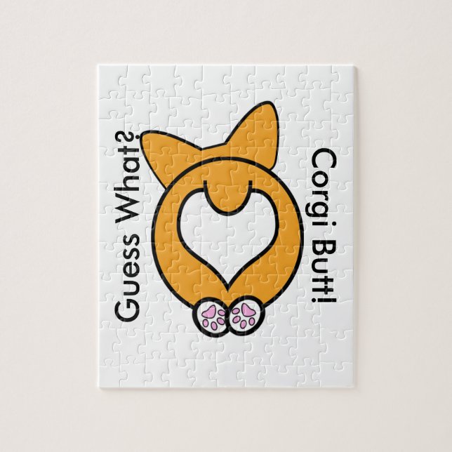 Guess What? Corgi Butt! Jigsaw Puzzle (Vertical)