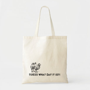 Guess what day it is?! Camel Hump Day Vintage Tote Bag