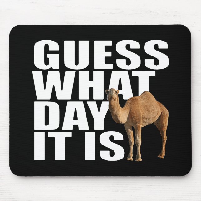 Guess What Day It Is Hump Day Camel Mouse Pad (Front)