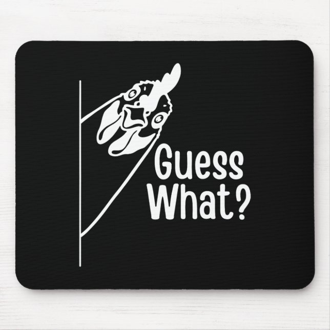 Guess What Funny Chicken Butt Joke  Mouse Pad (Front)