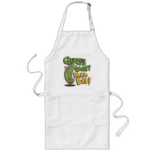 Guess What_ Pickle Butt! Funny Cucumber Long Apron