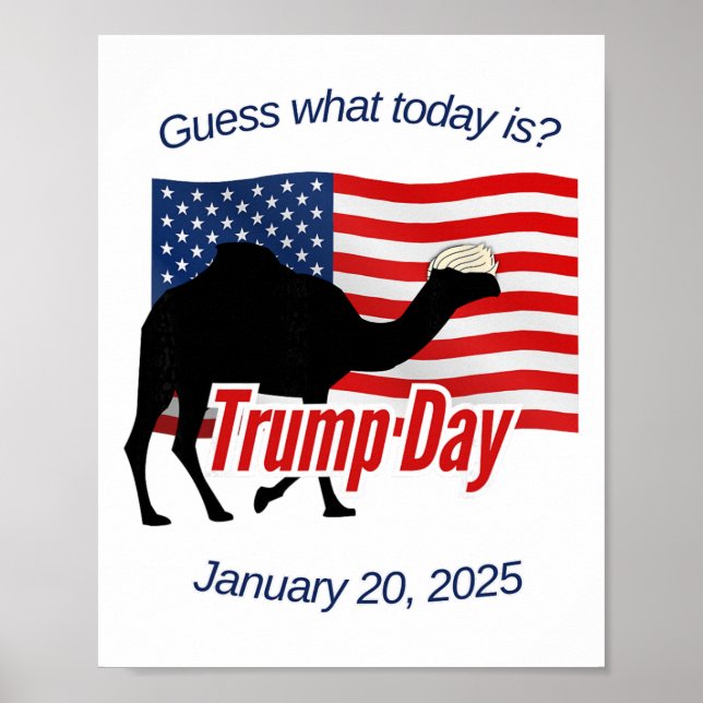 Guess What Today Is Trump Day Inauguration  Poster (Front)