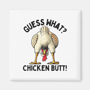 Guess What Turkey Butt Funny Thanksgiving Men Wome Magnet
