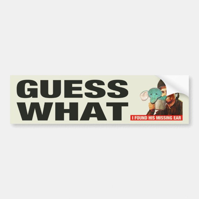 Guess What WWII Poster Bumpersticker (Regretsy) Bumper Sticker (Front)