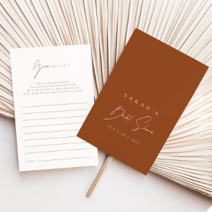 Guess Who Am I Terracotta Bridal Shower Game