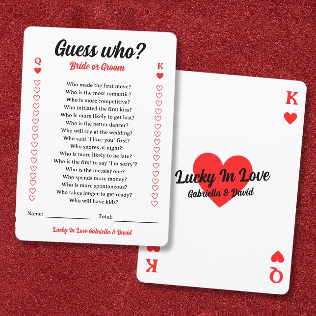 Guess Who Bride Or Groom Couples Shower Game Card (Guess Who Bride Or Groom Couples Shower Game Card)