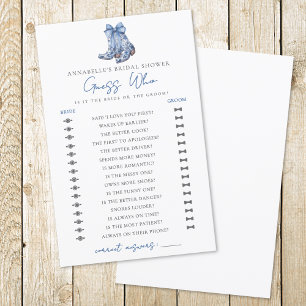 Guess Who Country Bow Cowboy Bridal Shower