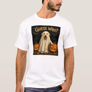 Guess Who? Halloween Ghost Labrador Dog Design T-Shirt