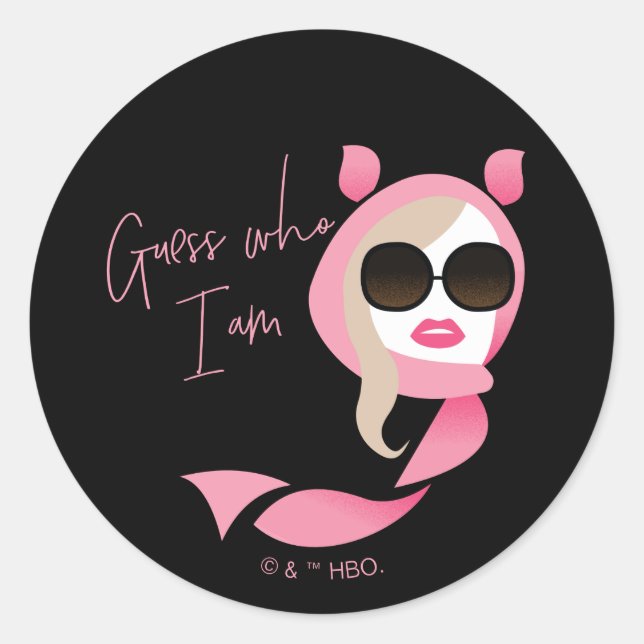 Guess Who I Am - The White Lotus Classic Round Sticker (Front)