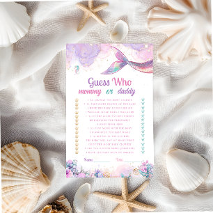 Guess Who Mummy Daddy Mermaid Game