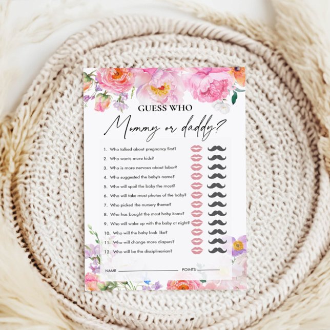 Guess Who | Mummy or Daddy | Baby Shower Game (Creator Uploaded)