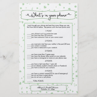 Guess Who Phone Games Irish Bridal Shower 3991 Flyer Guess Who Phone Games Irish Bridal Shower 3991 Flyer