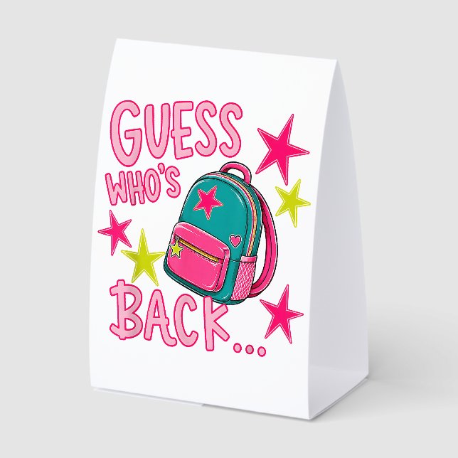 Guess Who's Back Again Funny Back to School (Front)