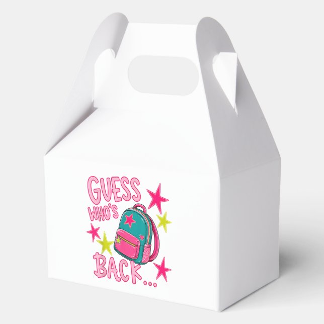 Guess Who's Back Again Funny Back to School Favour Box (Front)
