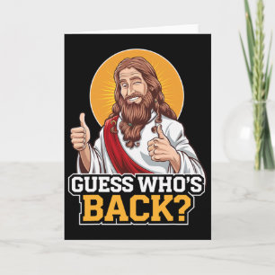 Guess Who's Ck Jesus Good Friday Easter Funny Chri Card