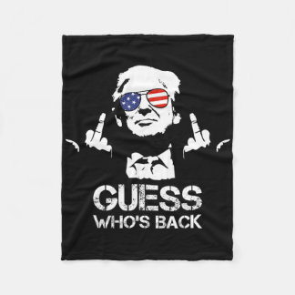 Guess Who's Ck Trump  Fleece Blanket