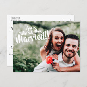 Guess Who's Getting Married Postcard
