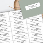 Guest Address Labels for 30 Invitation Envelopes<br><div class="desc">Guest Address labels to make light work of addressing your invitation envelopes or thank you card envelopes. The sticker sheet has 30 labels - all of which can be printed with a different guest name and address. This design uses modern, sans serif font, Lato and you can decide whether to...</div>