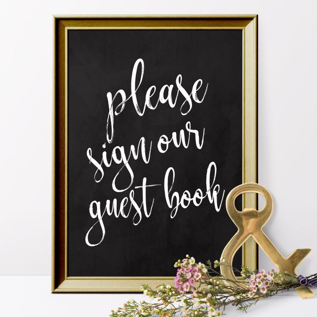 Guest Book Affordable Chalkboard Wedding Sign (Creator Uploaded)