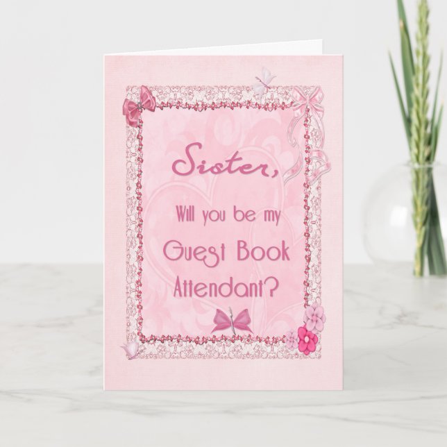 Guest book attendant card (Front)