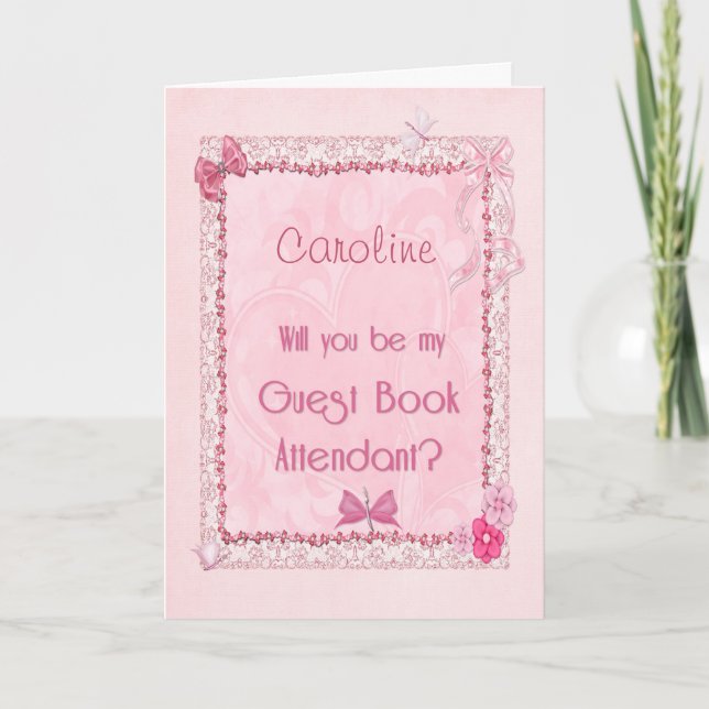 Guest book attendant card (Front)